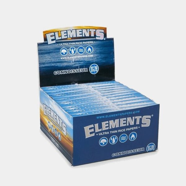 6001 Elements Kingsize Slim Rolling Papers + Tips