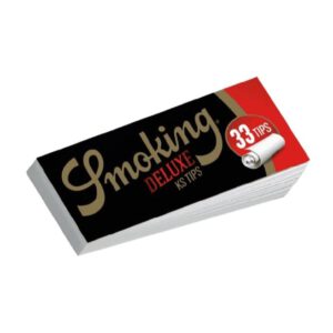 120010 Smoking Deluxe Tips - King Size Filters Black x 50pcs