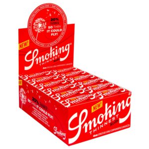 12008 Smoking Red Thinnest Rolls - Rolling Paper Rolls - 24 / Display