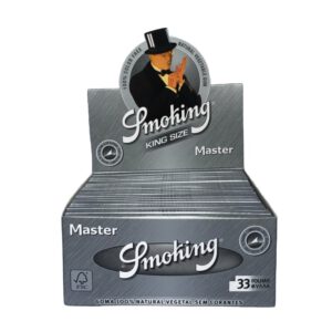 12004 Smoking Brand Master Silver King Size Extra Slim Rolling Papers
