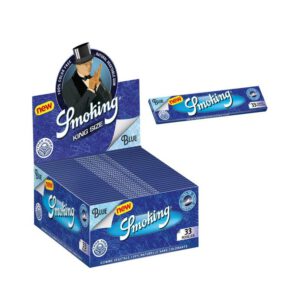 12007 Smoking Rolling Papers King Size Slim Ultra Thin Blue x50pcs
