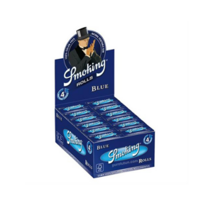12009 Smoking Blue Rolling Paper Rolls - 24 / Display