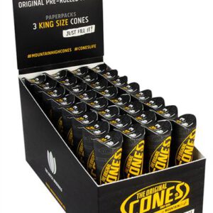 20001 CONES KING SIZE Prerolled Papercones 3Pack, 32/Display