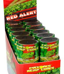 13001 Cyclones Cone Blunt, 24/Box, HEMP RED ALERT, TPD2