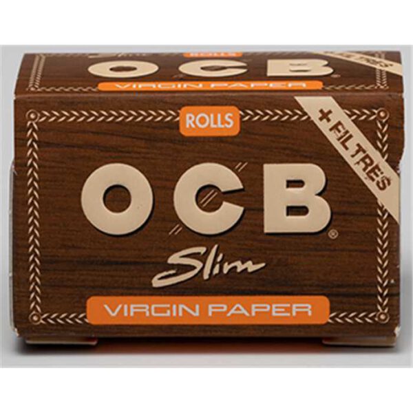 15009 OCB VIRGIN ROLLS PAPER + TIPS (X16)
