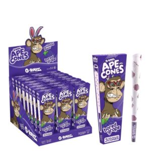 70030 G-Rollz | Ape Cones “Bored Grape” – 3 Pop Cones (24 Pack Display)