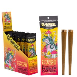 70039 G-Rollz | Cones 2x ‘Passion Haze’ Pre-Rolled Hemp (12 Pack Display, 24 Cones)