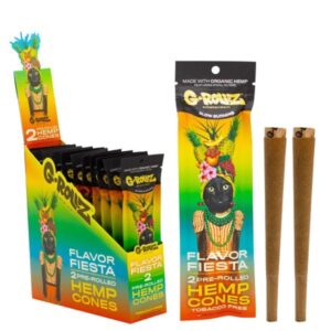 70018 G-Rollz | Cones 2x ‘Flavor Fiesta’ Pre-Rolled Hemp (12 Pack Display, 24 Cones)