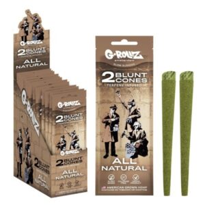 70036 G-Rollz | Cones Banksy’s Graffiti – 2x ‘All Natural’ Pre-rolled (12 pack Display, 24 cones)