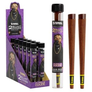 70017 G-Rollz | Blunts ‘The Dog’ Terpene Infused ‘Purple Haze’ (12 Pack Display, 24 Cones)