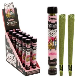 7009 G-Rollz | Blunts Cheech & Chong(TM) 2x Terpene Infused ‘Strawberry Cheesecake’ (12 Pack Display)