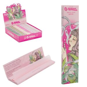 70042 G-Rollz | ‘Colossal Dream’ – Lightly Dyed Pink – 50 KS Slim Papers (25 Booklets Display)
