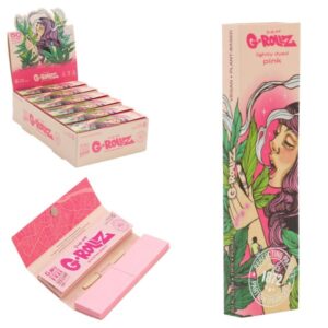 70063 G-Rollz | Collector ‘Colossal Dream’ Pink – 50 KS Slim Papers + Tips (24 Booklets Display)