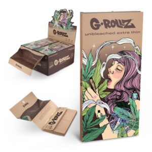 70064 G-Rollz | Collector ‘Colossal Dream’ Unbleached – 50 KS Papers + Tips & Tray (16 Booklets Display)
