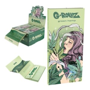 70061 G-Rollz | Collector ‘Colossal Dream’ Organic Green Hemp – 50 KS Slim Papers + Tips & Tray (16 Bookle