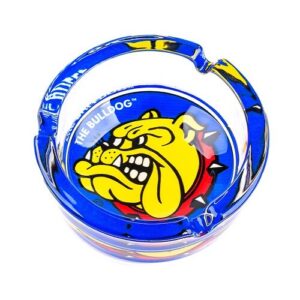 100016 The Bulldog – Ashtray Glass Full-Colour