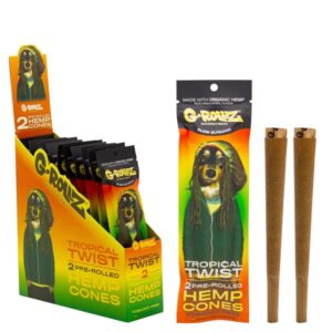 70021 G-Rollz | Cones 2x ‘Tropical Twist’ Pre-Rolled Hemp (12 Pack Display, 24 Cones)