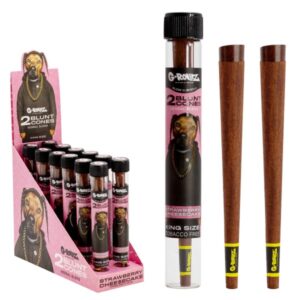 7006 G-Rollz | Blunts ‘The Dog’ Terpene Infused ‘Strawberry Chee$ecake’ (12 Pack Display, 24 blunts)