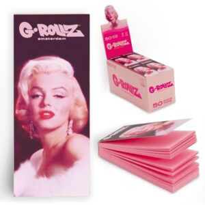 70056 G-Rollz | ‘Fabulous Face’ Pink Filter Tips 2,5 X 6cm 50 Tips Book 24/Display