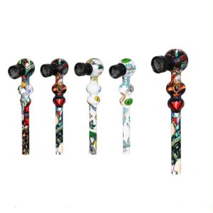 32431-17 Multicolour Glass Pipe (24x)