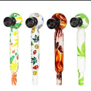 32431-18 Rose Skull Multicolour Glass Pipe (24x)