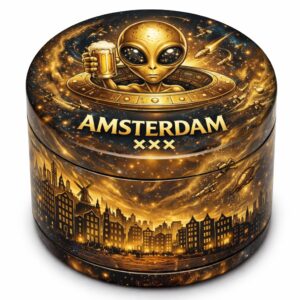 32431-38 Amsterdam Golden Alien Design 40mm 3 Parts