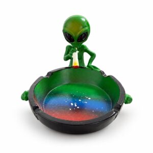 32431-100 Midnight Skull Alien Resin Ashtray