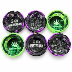 32431-132 I Love Ams Glass Ashtray (6x)