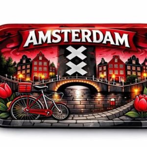 32431-68 Ams Flag Design Rolling Tray (S)
