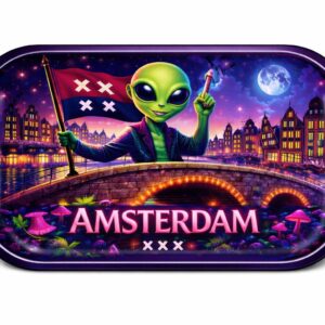 32431-69 Night Alien Design Rolling Tray (S)