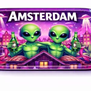 32431-71 Double Alien Design Rolling Tray (S)